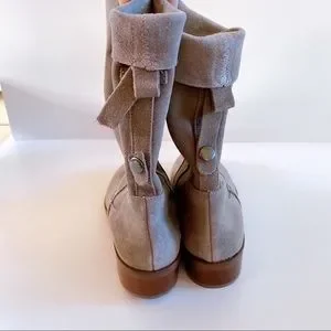 Sole Society Shoes Sole Society Calanth Gray Suede Boots Eu35